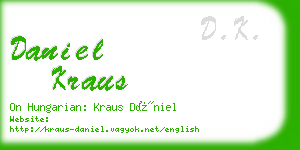 daniel kraus business card